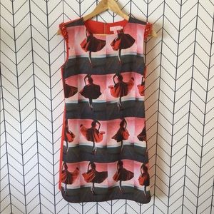 Ted Baker London Graphic Dancer Reevah Crystal embellished shoulder dress